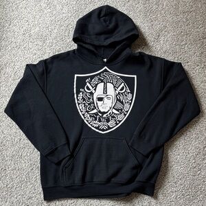 Men's Black Custom Raiders Mexico Graphic Hoodie